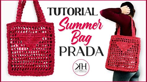 borsa prada uncinetto rafia tutorial|borse a uncinetto con mani.